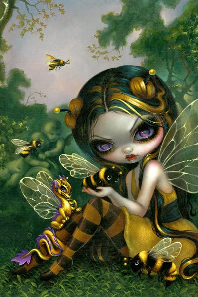 Bees: Bumble Bee Dragonling by Jasmine Becket-Griffith