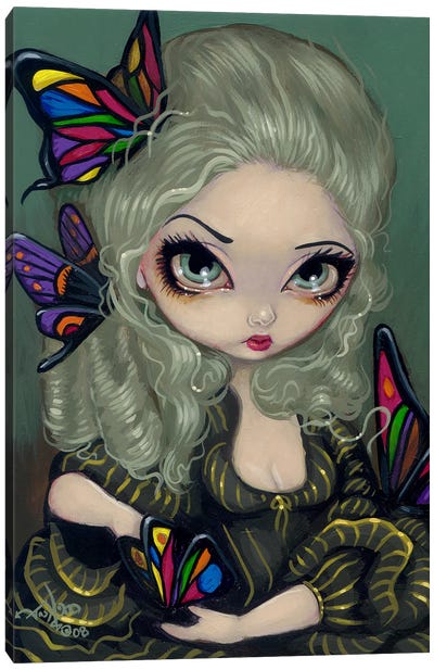 Butterflies In My Hair Canvas Art Print - Jasmine Becket-Griffith