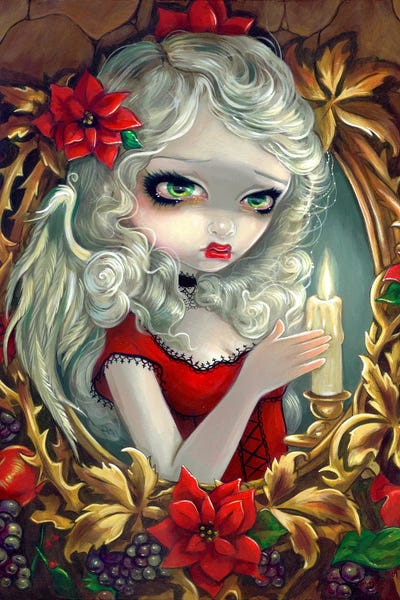 Christmas Candle by Jasmine Becket-Griffith framed wall art