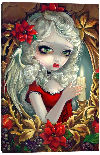 Christmas Candle Canvas Art Print - Jasmine Becket-Griffith