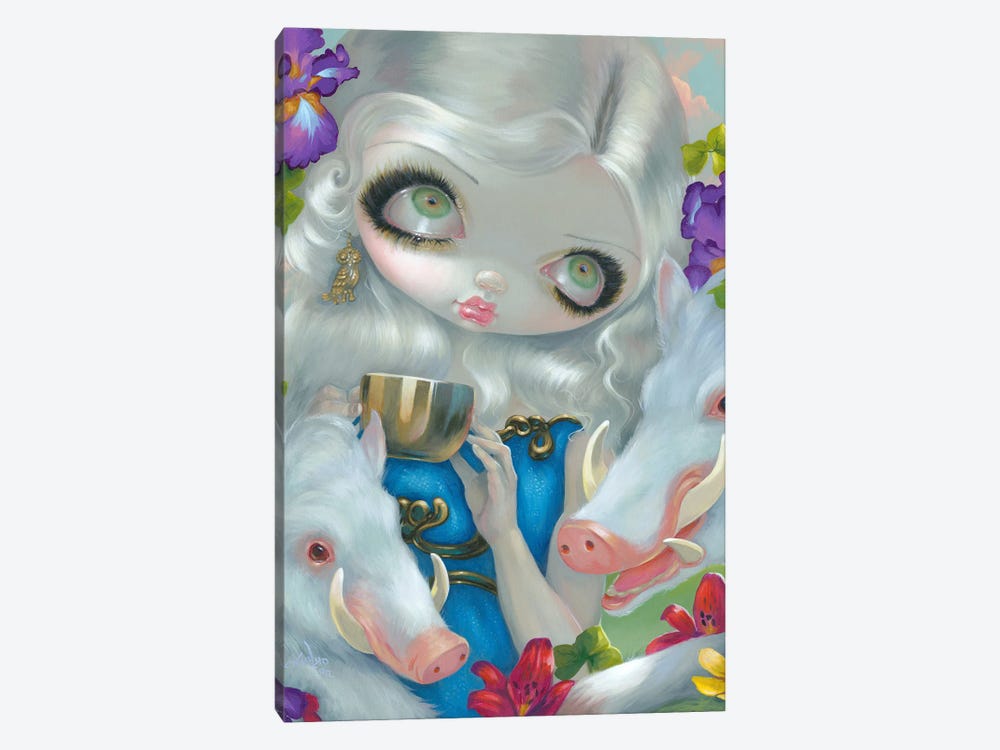 Circe And The Swine by Jasmine Becket-Griffith 1-piece Canvas Art