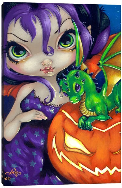 Darling Dragonling II Canvas Art Print - Pumpkins