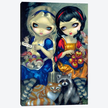 Alice And Snow White Canvas Print #JGF4} by Jasmine Becket-Griffith Canvas Print