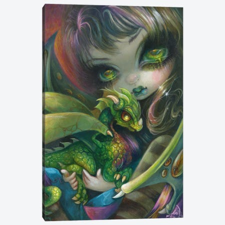 Darling Dragonling VI Canvas Print #JGF51} by Jasmine Becket-Griffith Canvas Wall Art