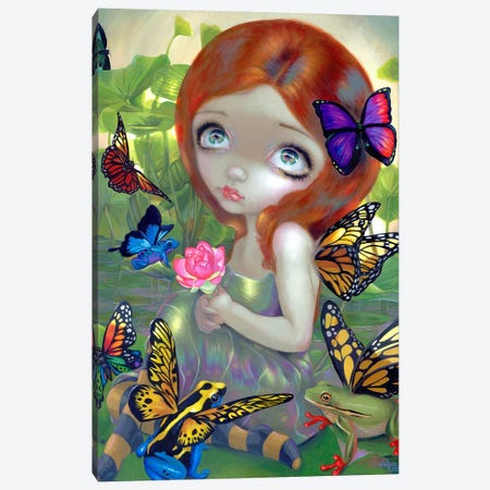 Daydreams And Frogs Canvas Print #JGF52} by Jasmine Becket-Griffith Canvas Art