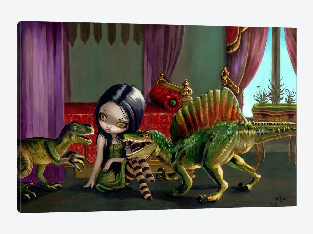 Dinosaur Friends II by Jasmine Becket-Griffith 1-piece Canvas Art Print