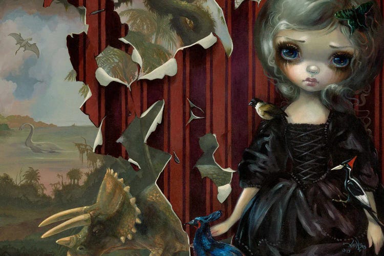 Dinosaur Friends Requiem by Jasmine Becket-Griffith wall art
