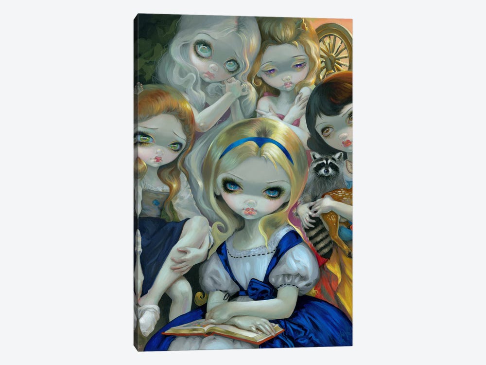 Alice And The Bouguereau Princesses by Jasmine Becket-Griffith 1-piece Canvas Wall Art