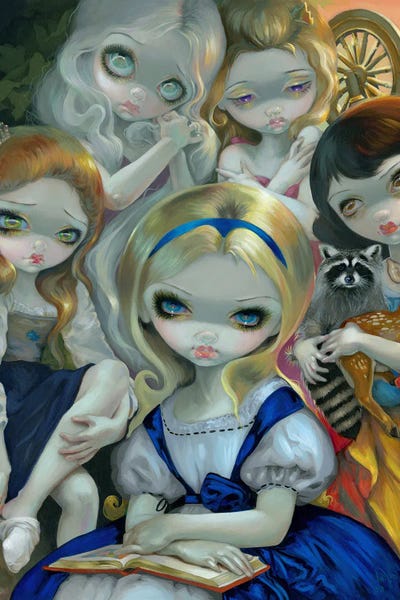 Animated & Comic Strip Characters: Alice And The Bouguereau Princesses by Jasmine Becket-Griffith