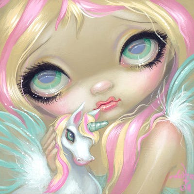 Faces Of Faery CLXXVIII by Jasmine Becket-Griffith metal wall art