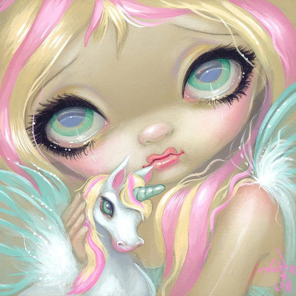 Unicorns: Faces Of Faery CLXXVIII by Jasmine Becket-Griffith