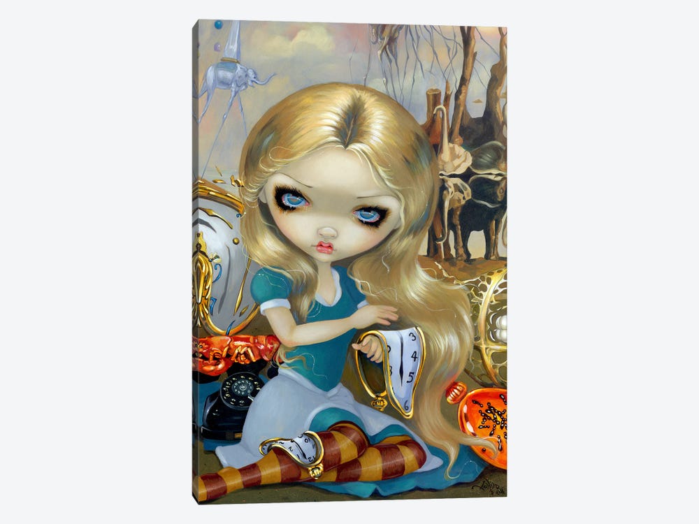 Alice In A Dali Dream by Jasmine Becket-Griffith 1-piece Canvas Print