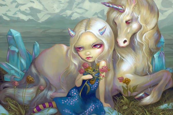 Unicorns: Fiona And The Unicorn by Jasmine Becket-Griffith