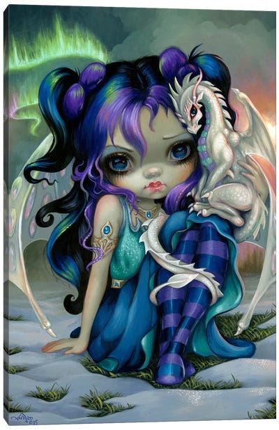 Frost Dragonling Canvas Art Print - Jasmine Becket-Griffith