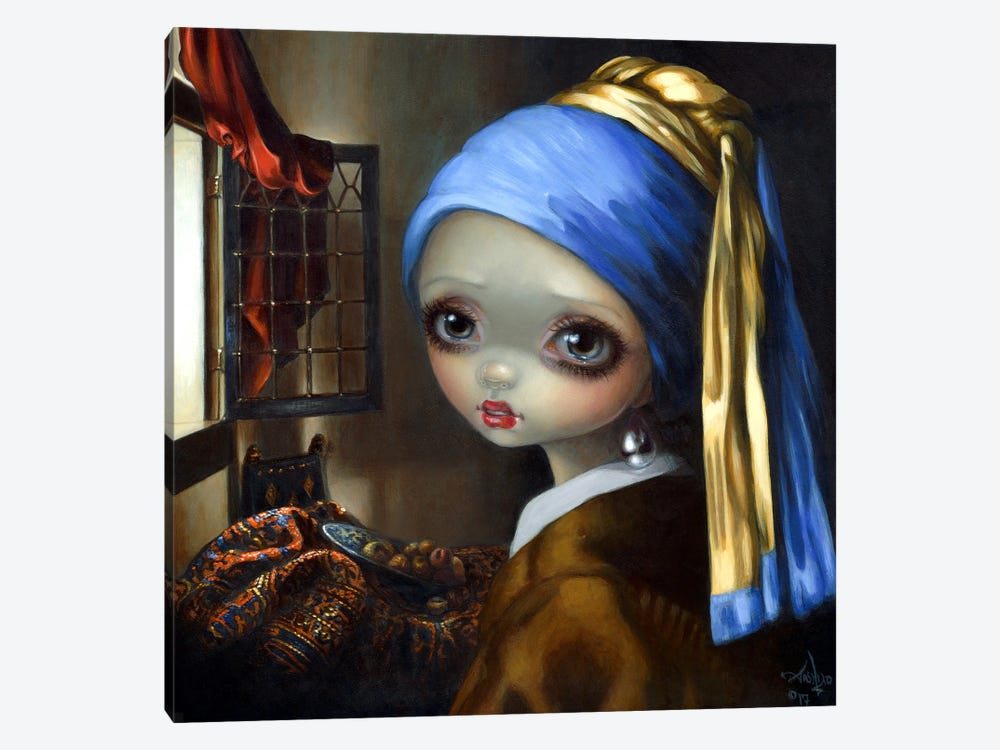 Girl With A Pearl Earring by Jasmine Becket-Griffith 1-piece Canvas Wall Art