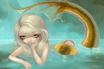 Golden Mermaid by Jasmine Becket-Griffith art print