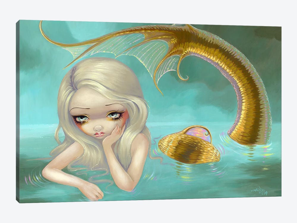 Golden Mermaid by Jasmine Becket-Griffith 1-piece Canvas Art Print