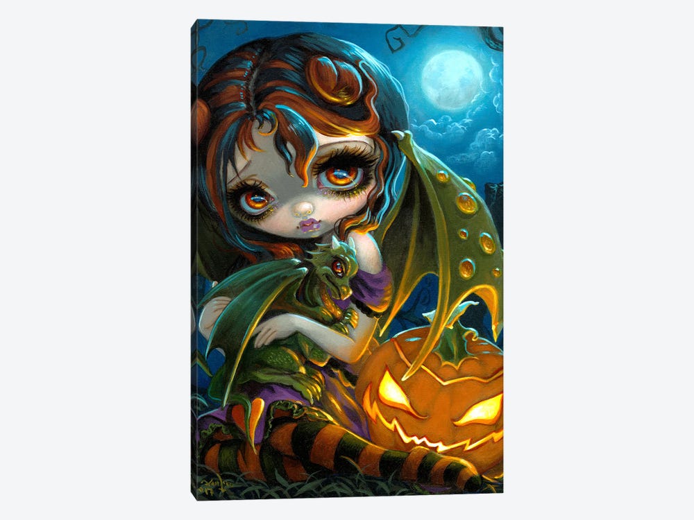 Halloween Dragonling by Jasmine Becket-Griffith 1-piece Canvas Art