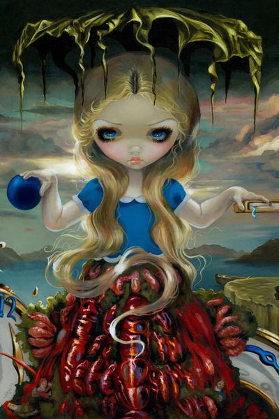 Animated & Comic Strip Characters: Alice In A Dali Dress by Jasmine Becket-Griffith