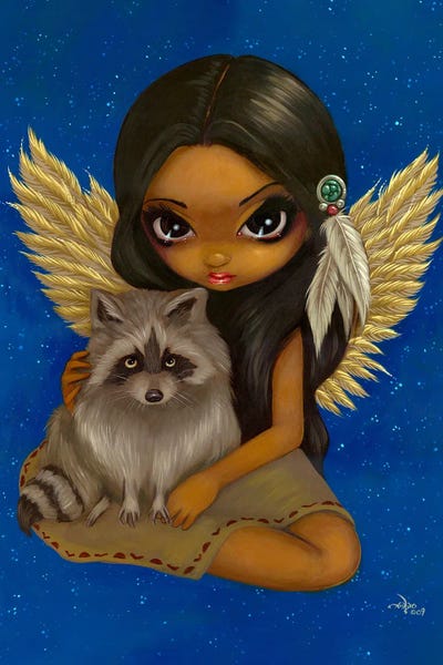 Brother Raccoon by Jasmine Becket-Griffith art print