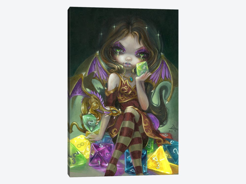 Dice Dragonling Princess by Jasmine Becket-Griffith 1-piece Canvas Print