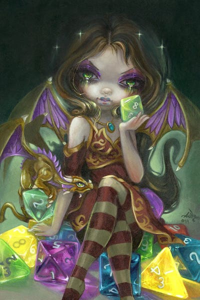 Jasmine Becket-Griffith: Dice Dragonling Princess by Jasmine Becket-Griffith