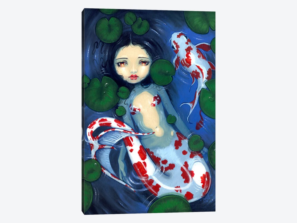 Koi Pond Mermaid by Jasmine Becket-Griffith 1-piece Canvas Wall Art