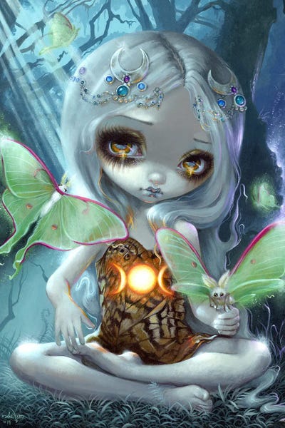 Moths: Luna Moths by Jasmine Becket-Griffith