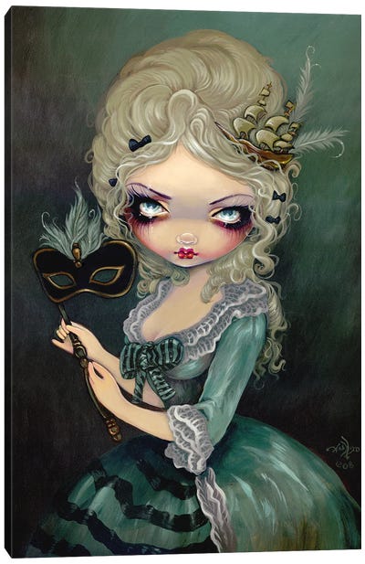 Marie Masquerade Canvas Art Print - Marie Antoinette