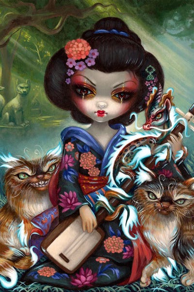 Pop Surrealism & Lowbrow: Kirin And Bakeneko by Jasmine Becket-Griffith