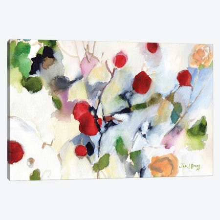 Rose Hips At Christmas II Canvas Print #JGG10} by Janel Bragg Canvas Art Print