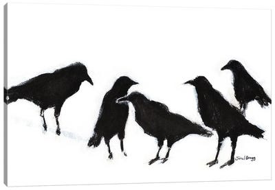 A Conspiracy Of Ravens II Canvas Art Print - Raven Art