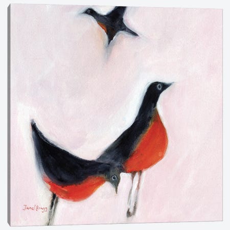 Robins From Memory Canvas Print #JGG6} by Janel Bragg Canvas Artwork