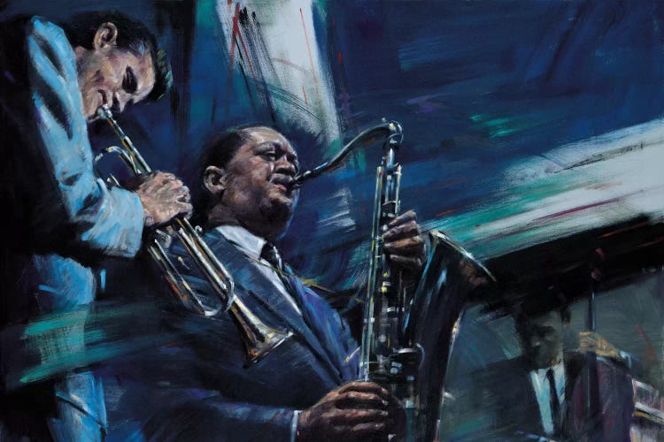 Blue Cool by Jin G. Kam wall art