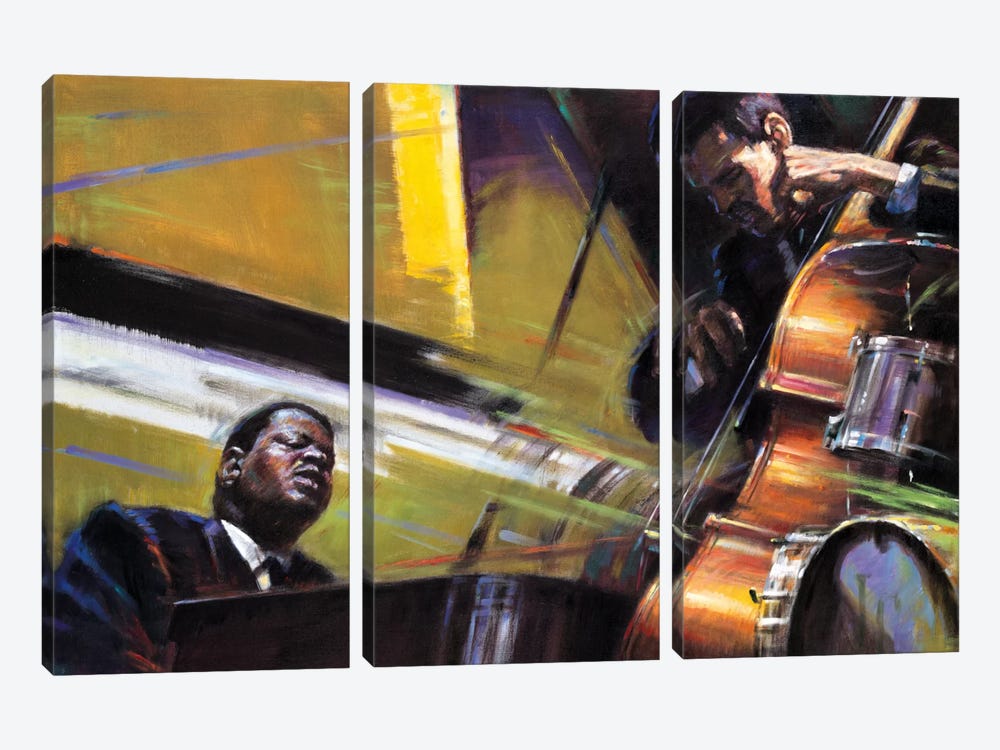 Trio by Jin G. Kam 3-piece Canvas Art Print