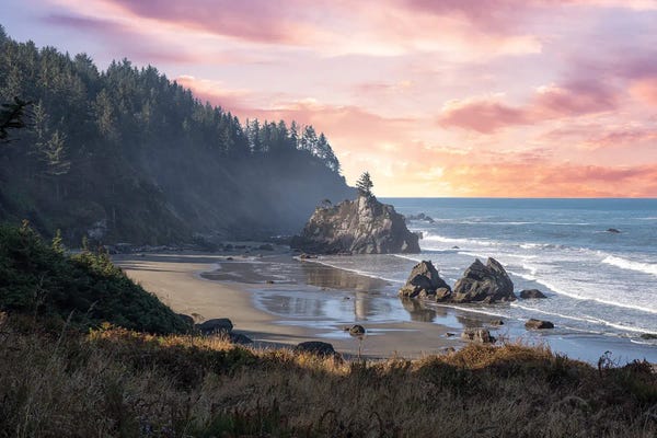 Joseph S. Giacalone: Hidden Beach Sunset by Joseph S. Giacalone