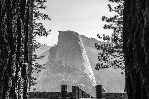 Half Dome From Washburn Point - Monochrome