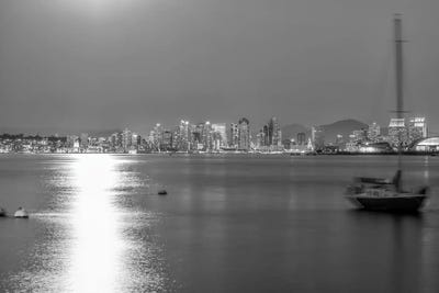 Spring Leaves - Canvas Prints: Moonlight Memories - San Diego California by Joseph S. Giacalone