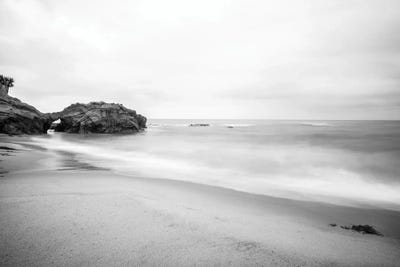 Canvas Print: Pearl Street Beach Monochrome - Laguna Beach California by Joseph S. Giacalone - thumbnail