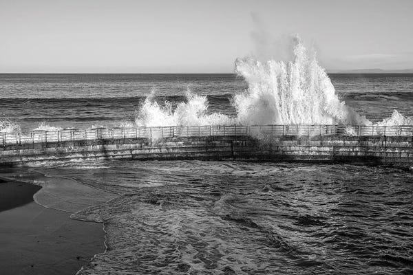 Big Splash Monochrome - La Jolla Coast