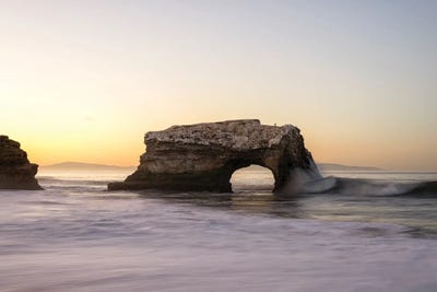 Joseph S. Giacalone - Unframed Prints: Sunrise Serenity Natural Bridges State Beach by Joseph S. Giacalone