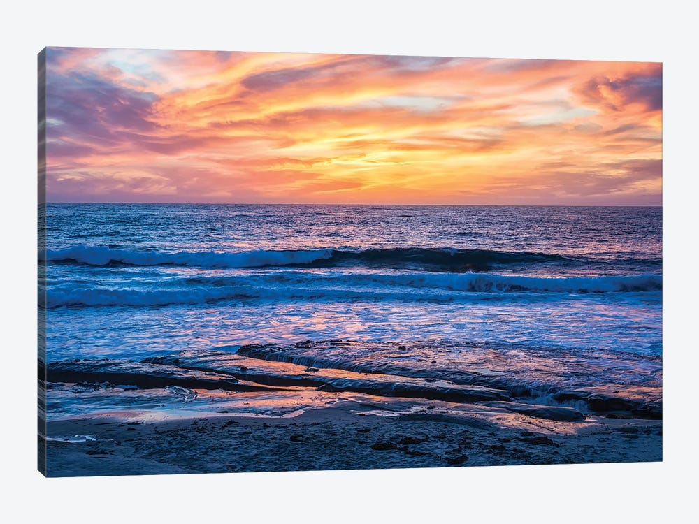 A La Jolla Sunset by Joseph S. Giacalone 1-piece Canvas Print