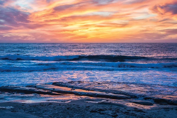 Beach Sunrises & Sunsets: A La Jolla Sunset by Joseph S. Giacalone