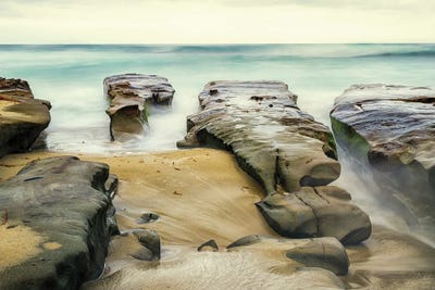 Stepping Stones To The Sea by Joseph S. Giacalone framed canvas print