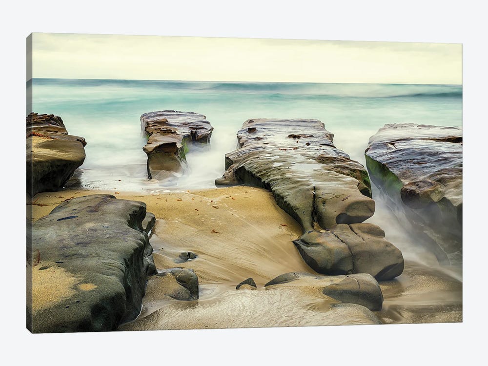 Stepping Stones To The Sea by Joseph S. Giacalone 1-piece Canvas Artwork