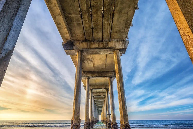 Scripps Pier Framed by Joseph S. Giacalone wall art