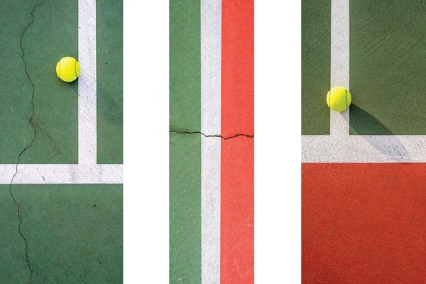Minimalist Photography: Balls On The Court I by Joseph S. Giacalone