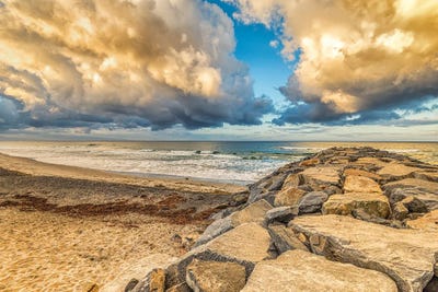 At The Corner by Joseph S. Giacalone framed canvas print