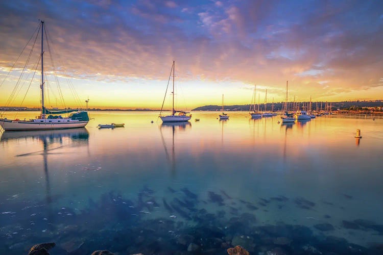 Shelter Island Sunrise by Joseph S. Giacalone wall art