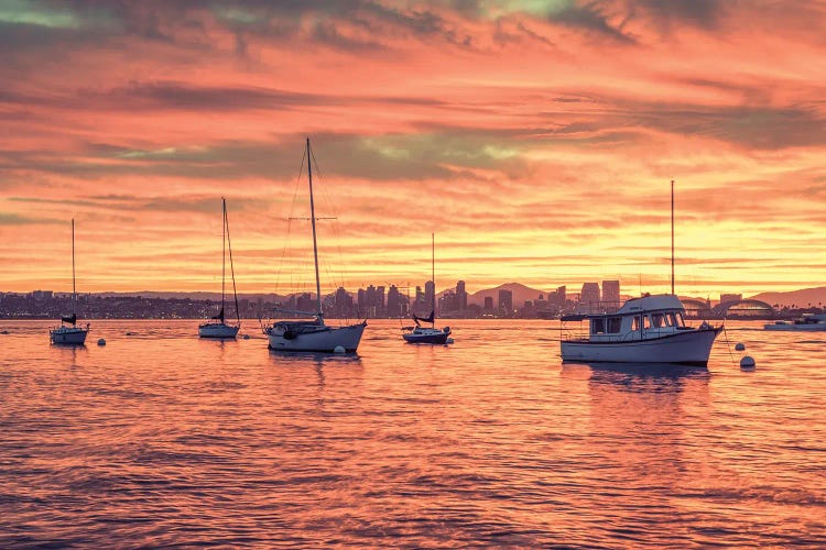 October Fire Sunrise by Joseph S. Giacalone wall art